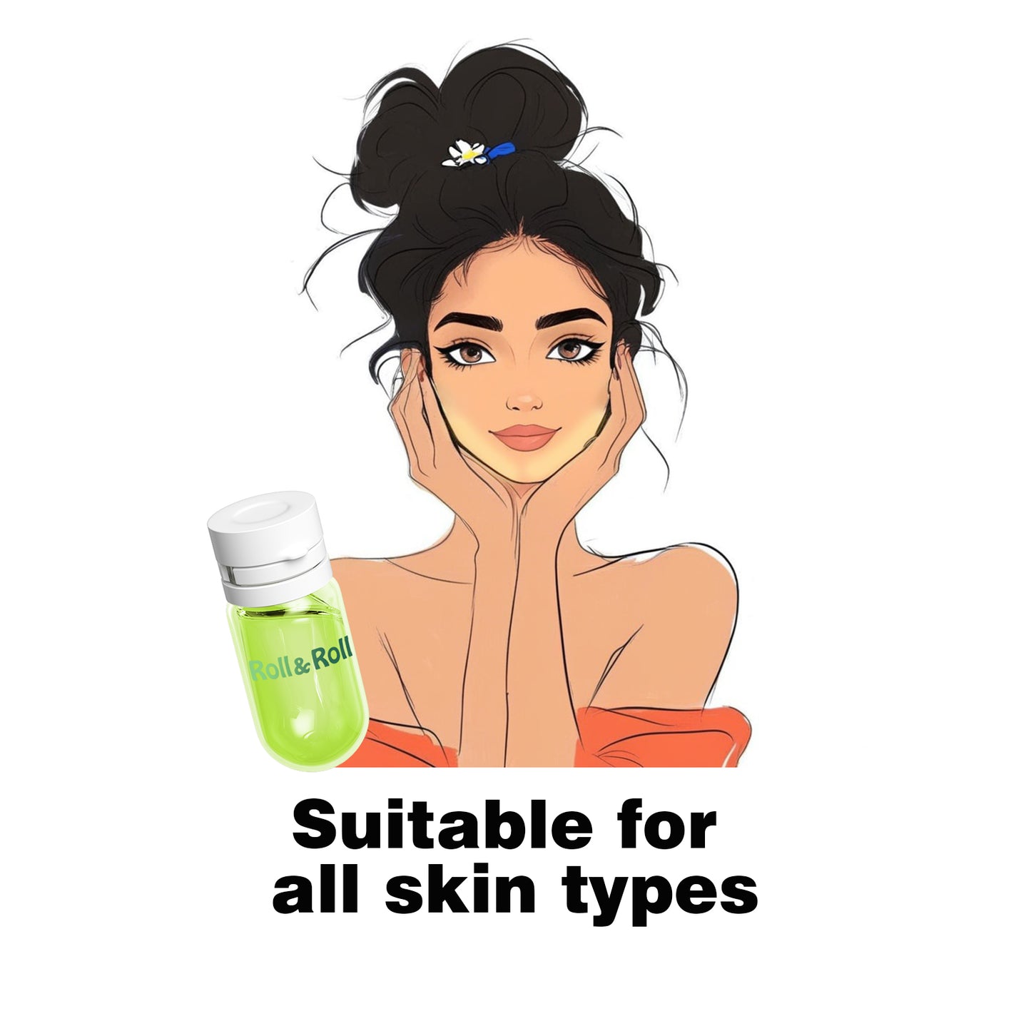 Roll&Roll Pore Control Cleansing Oil suit, Oil Cleanser for Face, Makeup Blackhead Remover, Korean Skin Care，Travel-Friendly  2ml*20 or 40 Capsules+face towel Present for Man/Woman/Family,  Christmas, New Year Gift